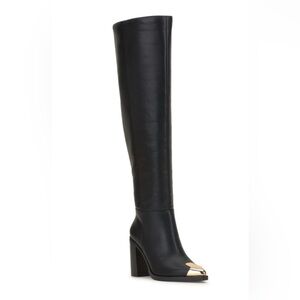 Jessica Simpson gold toe boot